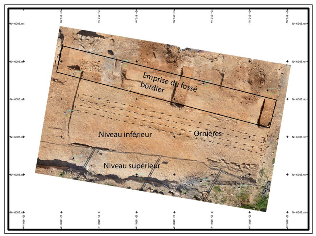 Fig. 2 - Orthophotographie de la voie